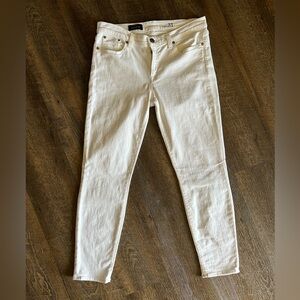 J. Crew Toothpick Jeans White Woman’s Size 31